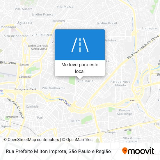 Rua Prefeito Milton Improta mapa