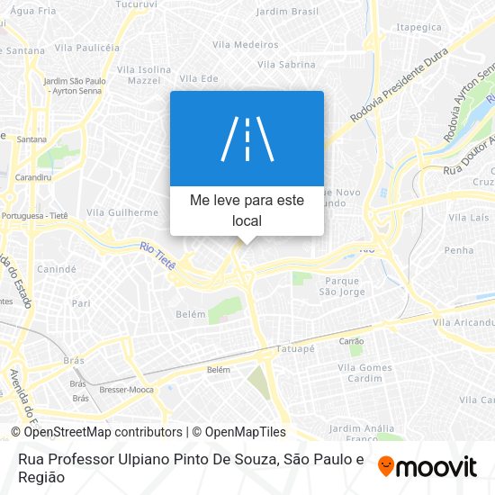 Rua Professor Ulpiano Pinto De Souza mapa
