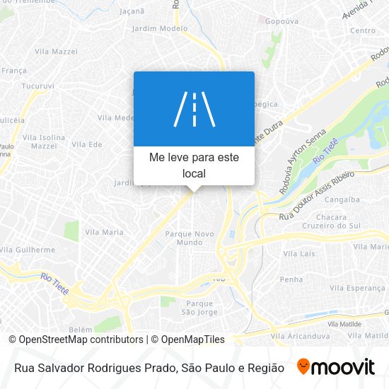 Rua Salvador Rodrigues Prado mapa