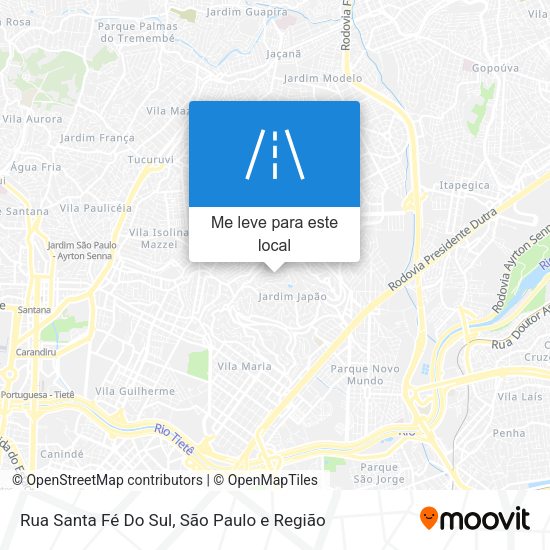 Rua Santa Fé Do Sul mapa