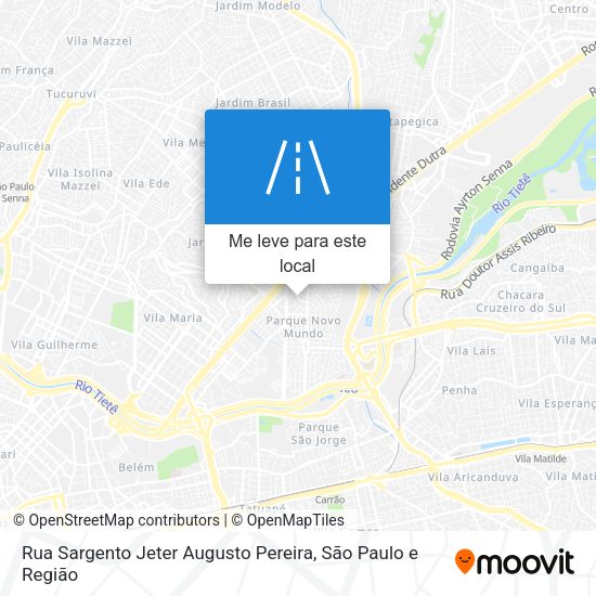 Rua Sargento Jeter Augusto Pereira mapa