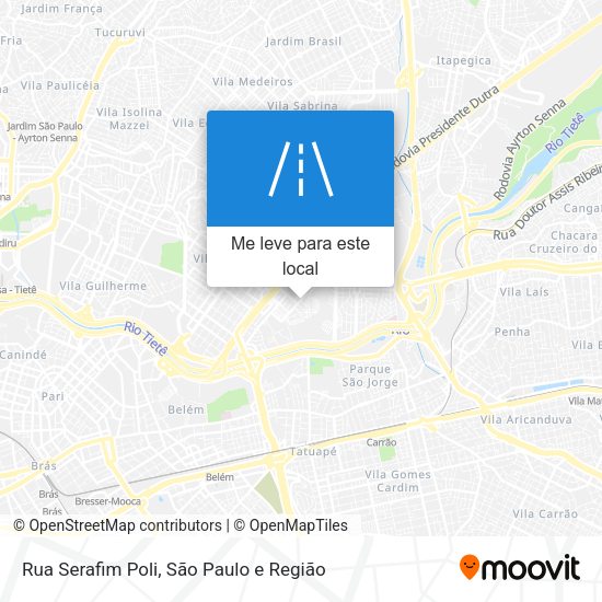 Rua Serafim Poli mapa