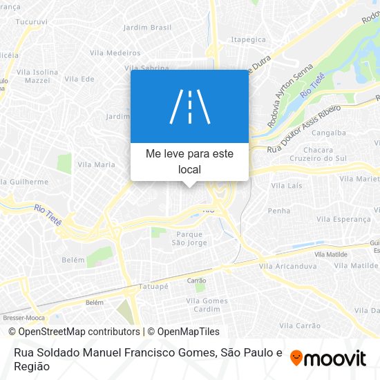 Rua Soldado Manuel Francisco Gomes mapa