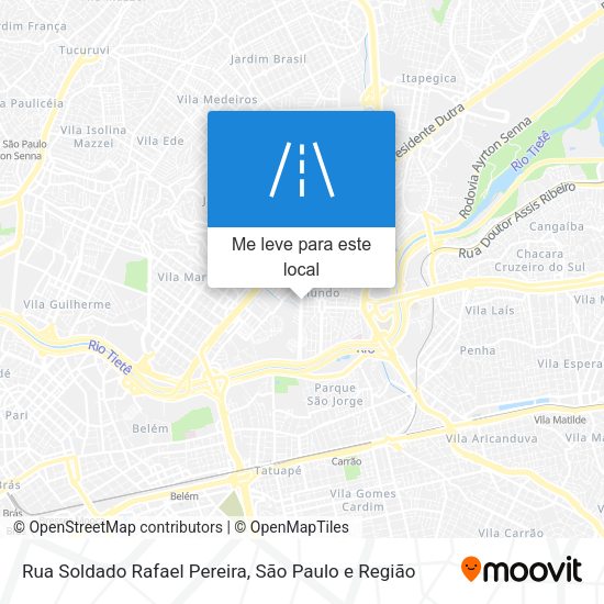 Rua Soldado Rafael Pereira mapa