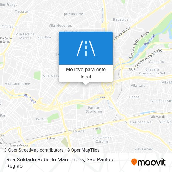 Rua Soldado Roberto Marcondes mapa