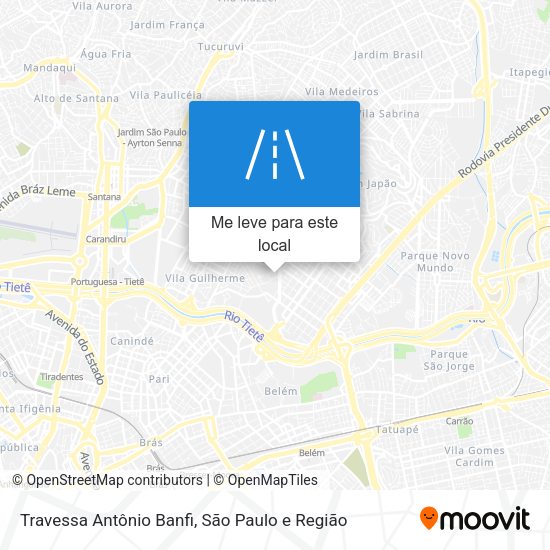 Travessa Antônio Banfi mapa