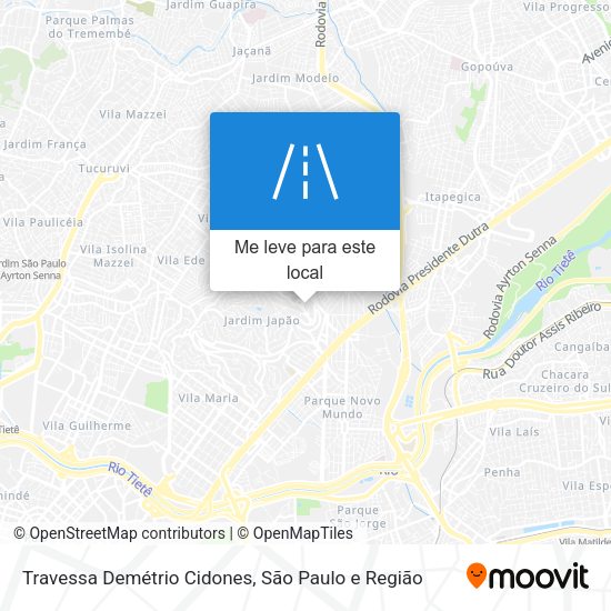 Travessa Demétrio Cidones mapa