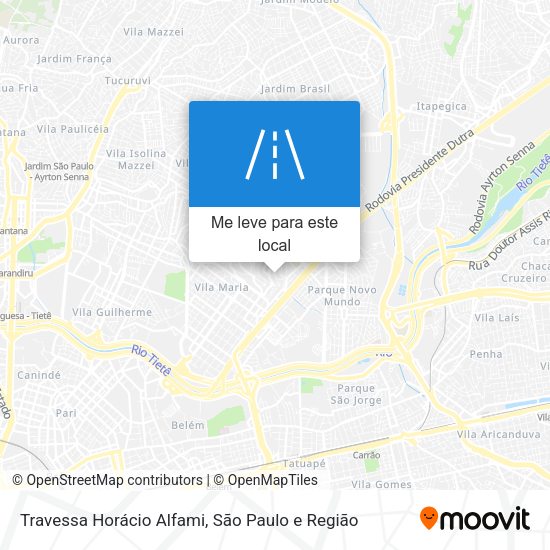 Travessa Horácio Alfami mapa