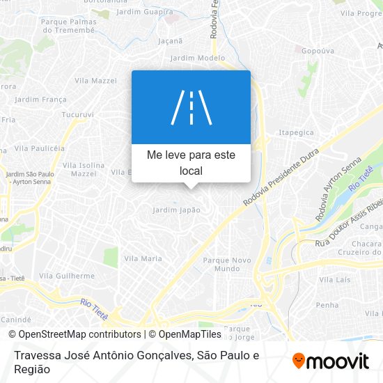 Travessa José Antônio Gonçalves mapa