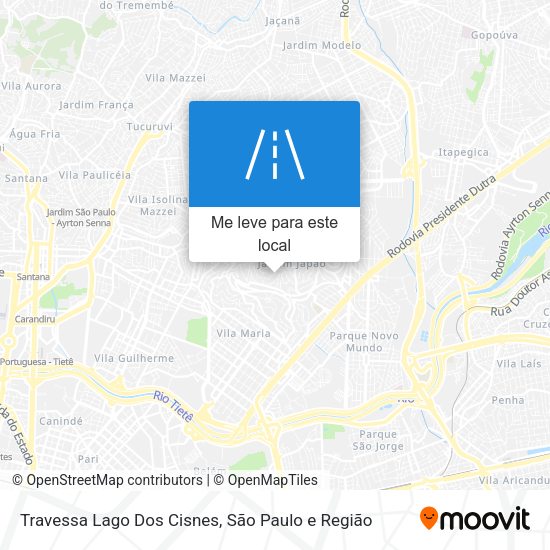 Travessa Lago Dos Cisnes mapa