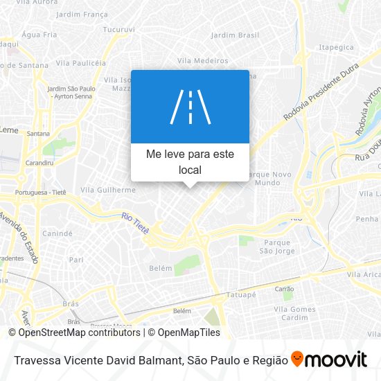 Travessa Vicente David Balmant mapa