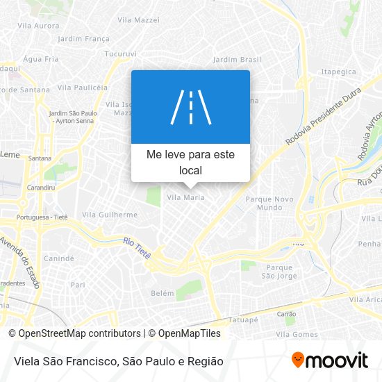 Viela São Francisco mapa