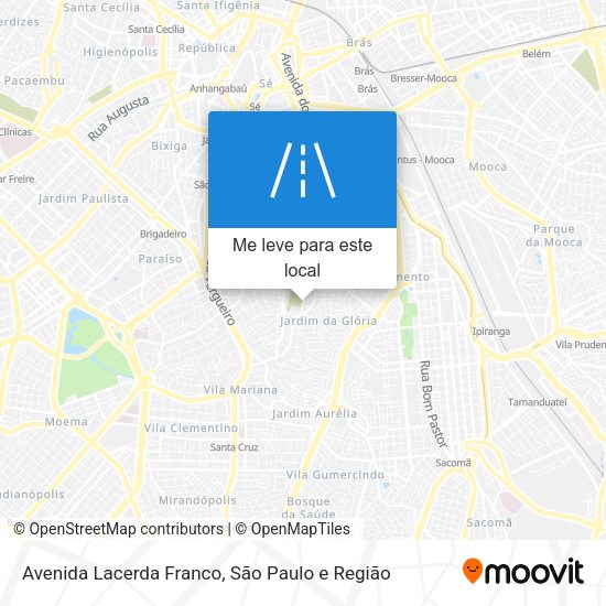 Avenida Lacerda Franco mapa