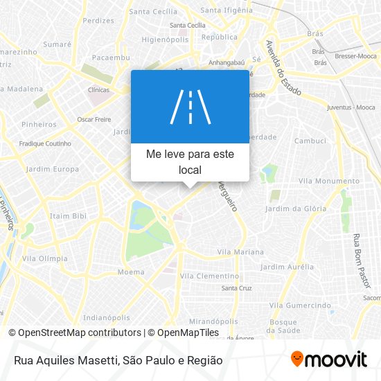 Rua Aquiles Masetti mapa