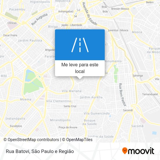 Rua Batovi mapa