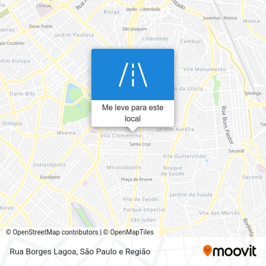 Rua Borges Lagoa mapa