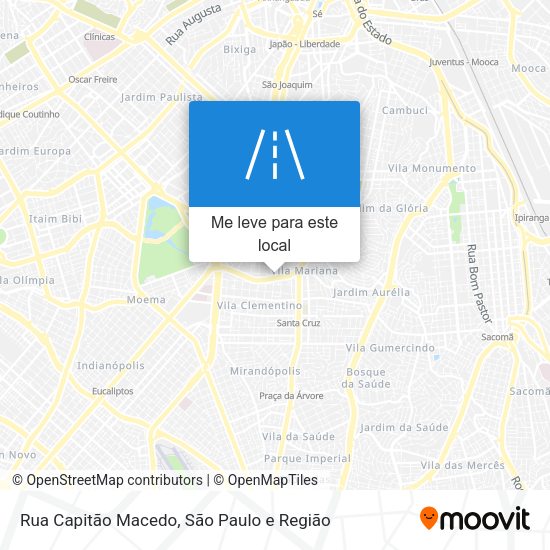 Rua Capitão Macedo mapa