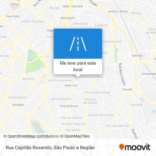 Rua Capitão Rosendo mapa