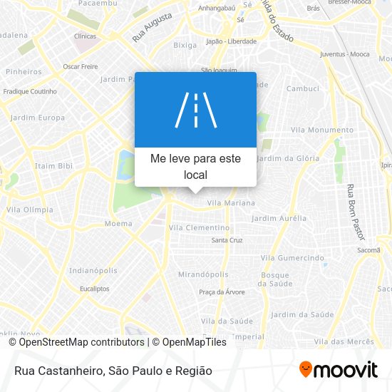 Rua Castanheiro mapa