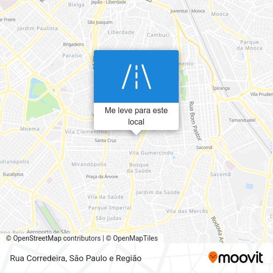 Rua Corredeira mapa