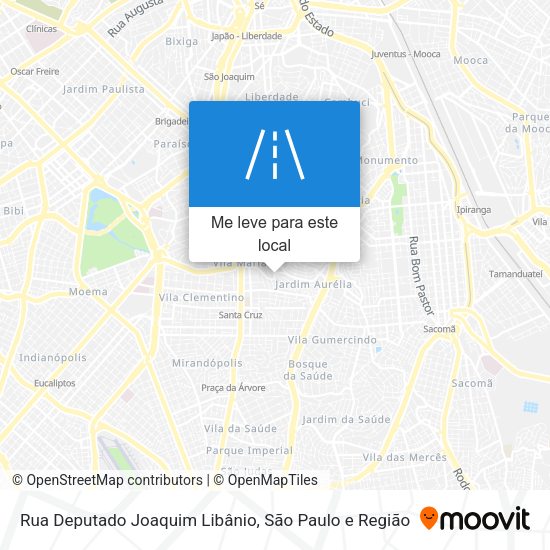 Rua Deputado Joaquim Libânio mapa