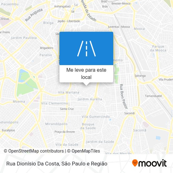 Rua Dionísio Da Costa mapa