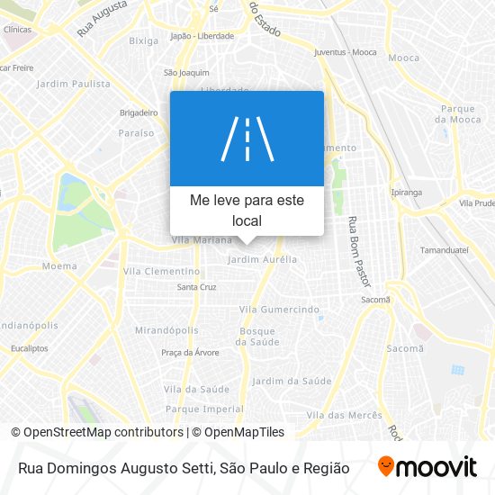 Rua Domingos Augusto Setti mapa