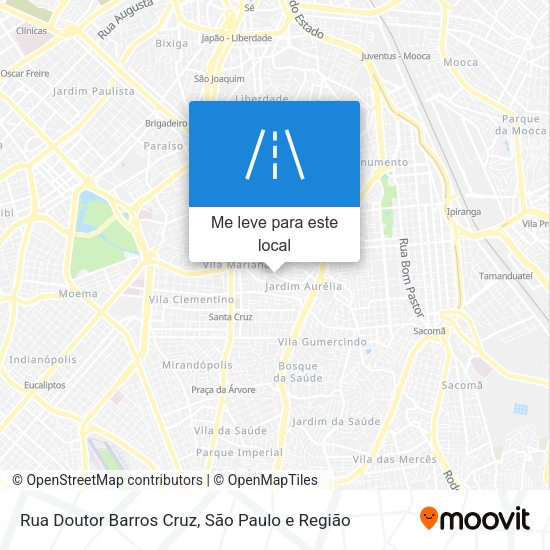 Rua Doutor Barros Cruz mapa