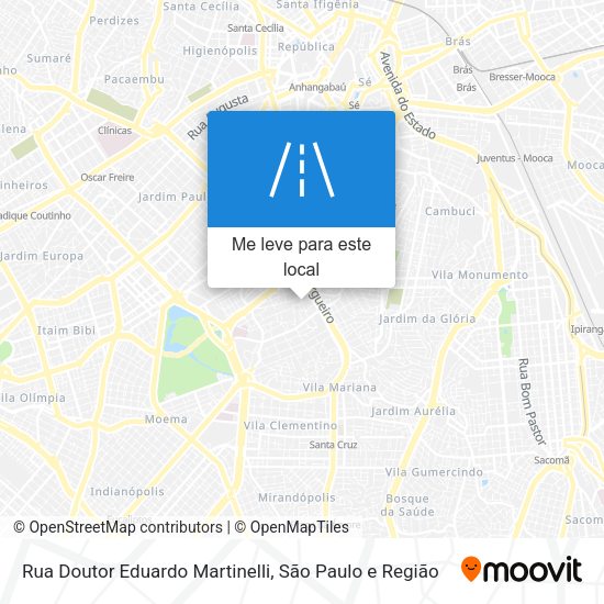 Rua Doutor Eduardo Martinelli mapa