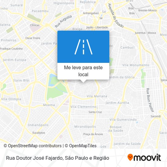Rua Doutor José Fajardo mapa