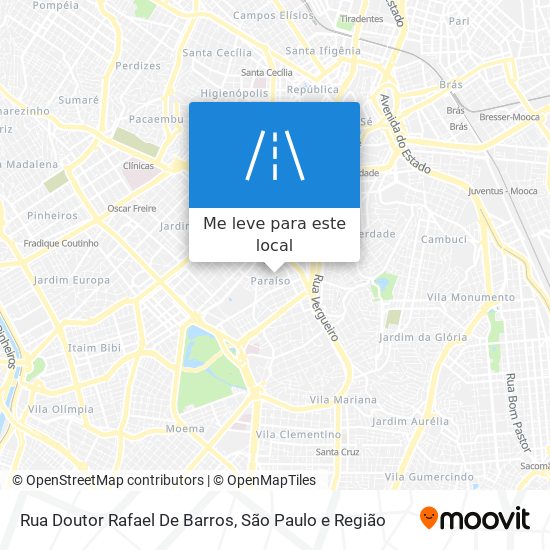 Rua Doutor Rafael De Barros mapa