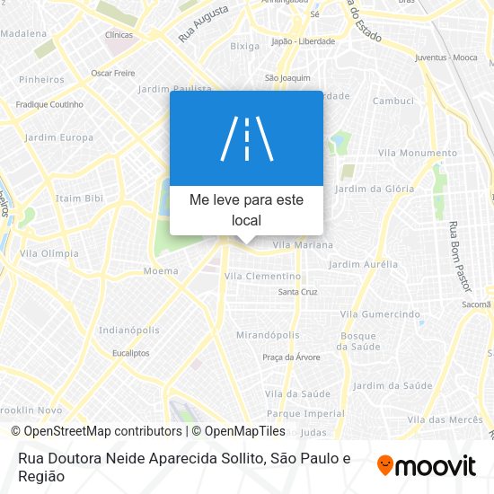 Rua Doutora Neide Aparecida Sollito mapa