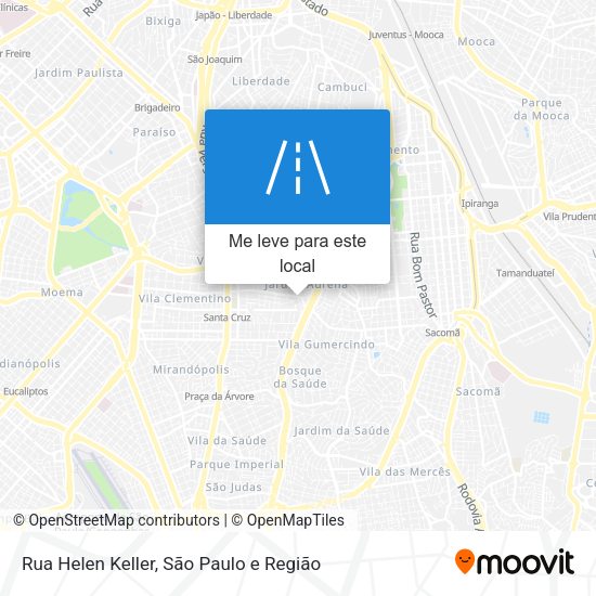 Rua Helen Keller mapa
