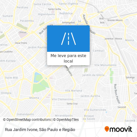 Rua Jardim Ivone mapa