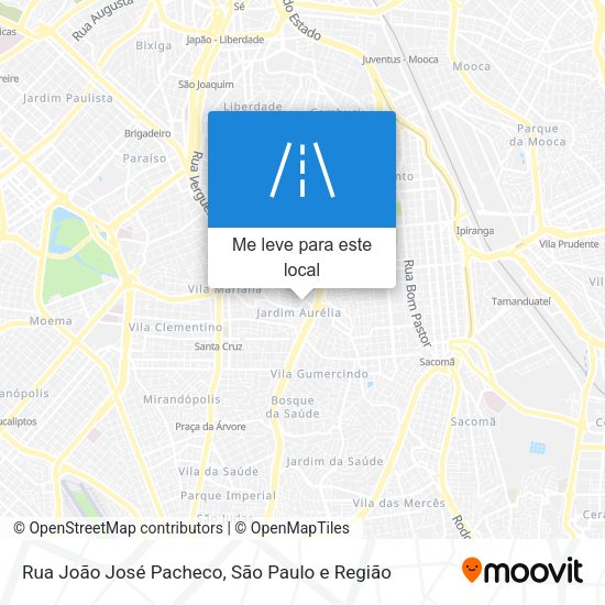 Rua João José Pacheco mapa