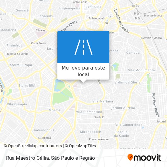 Rua Maestro Cállia mapa