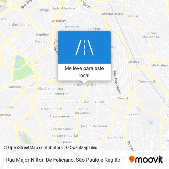 Rua Major Nilton De Feliciano mapa