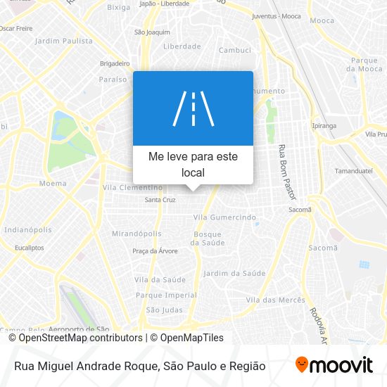Rua Miguel Andrade Roque mapa