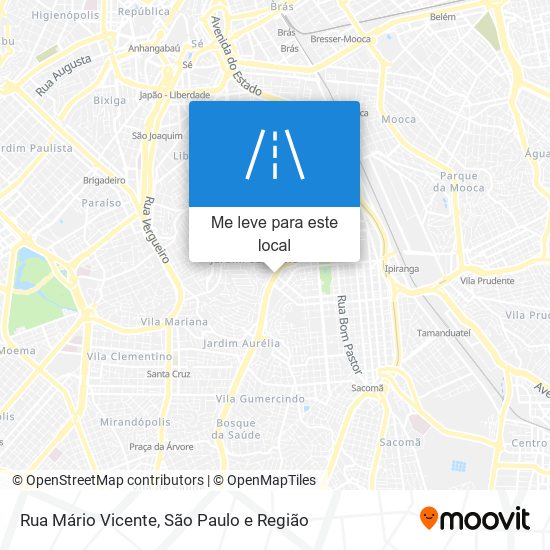 Rua Mário Vicente mapa