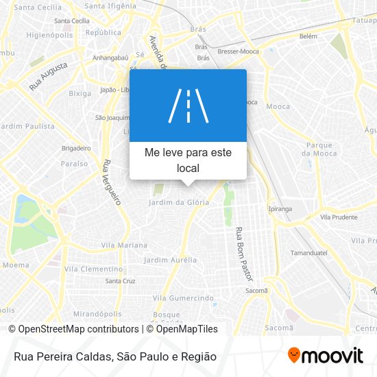 Rua Pereira Caldas mapa
