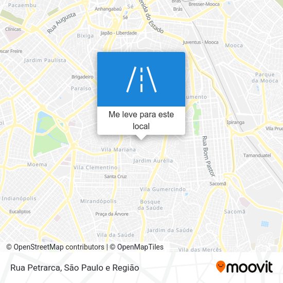 Rua Petrarca mapa