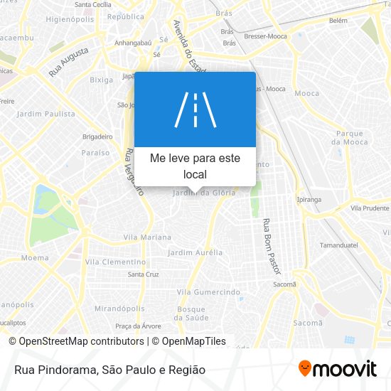 Rua Pindorama mapa