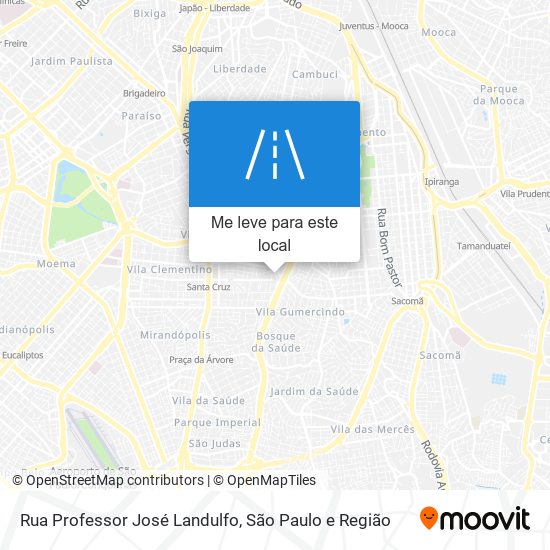 Rua Professor José Landulfo mapa