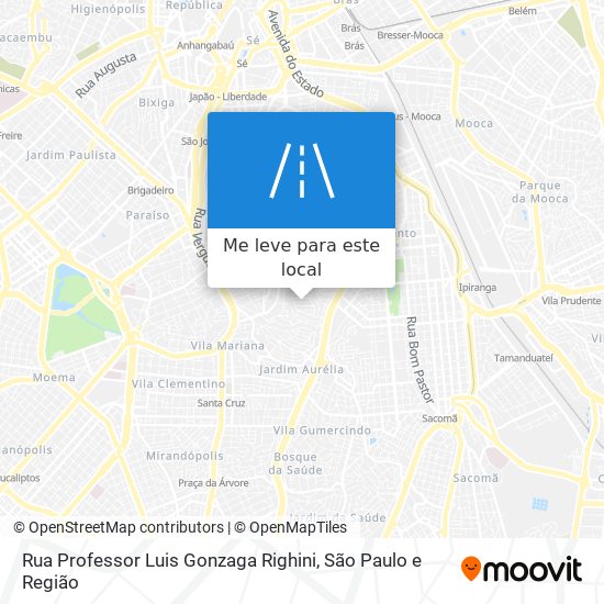 Rua Professor Luis Gonzaga Righini mapa