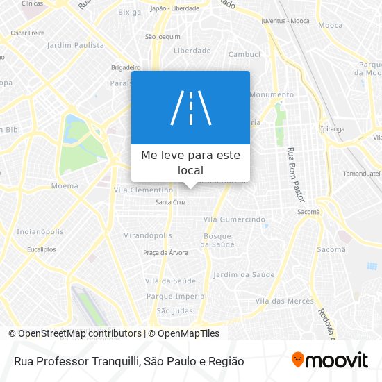 Rua Professor Tranquilli mapa