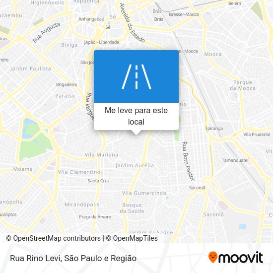 Rua Rino Levi mapa