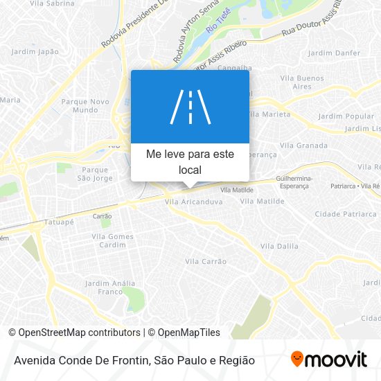 Avenida Conde De Frontin mapa