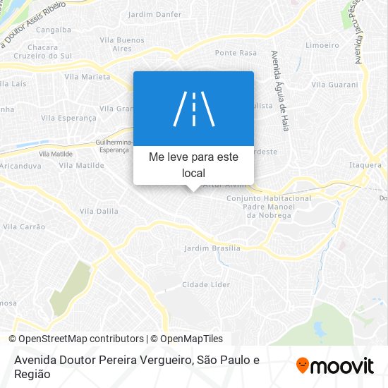 Avenida Doutor Pereira Vergueiro mapa