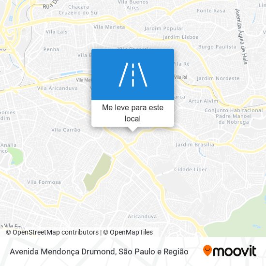 Avenida Mendonça Drumond mapa