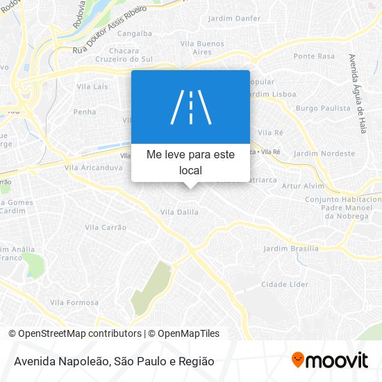 Avenida Napoleão mapa